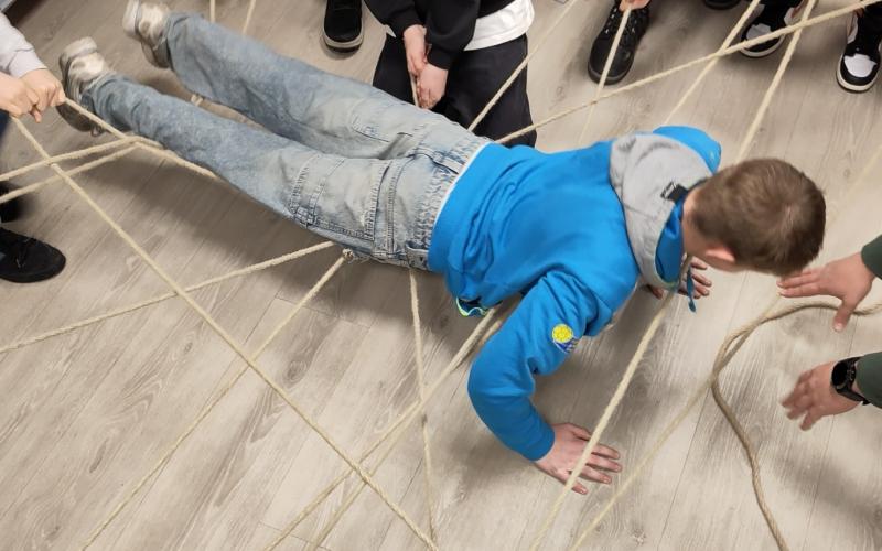 beim erlebnispädagogischen Training